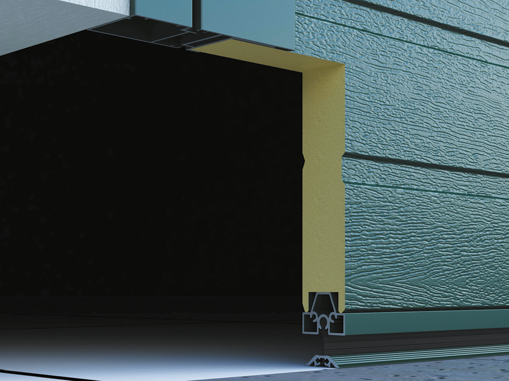 Новый порог гаражной двери имеет высоту всего 8 мм, что придает эстетичный внешний вид и обеспечивает удобную эксплуатацию гаражной двери. В случае необходимости порог может быть демонтирован.